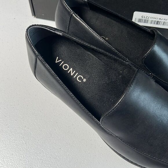 Vionic Kensley Women's Black Leather Loafer - Picture 3 of 6